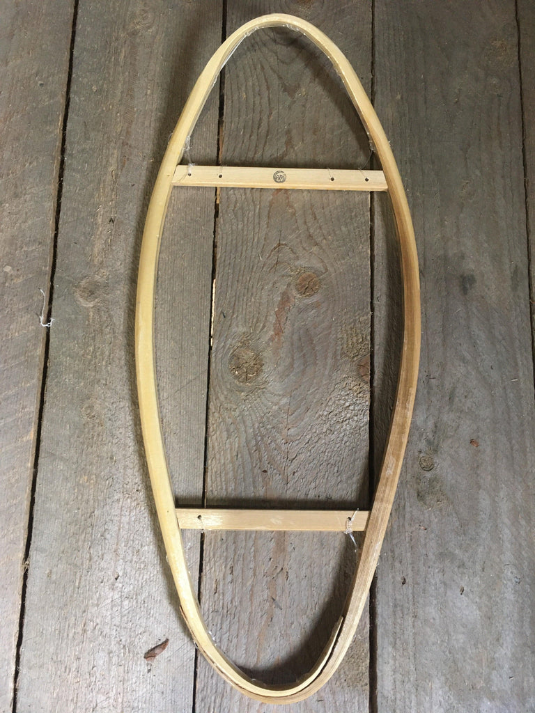 Traditional Snowshoes - DIY Weaving Kit - Bear Paw - 14x30 - Lure of the North Outfitters
