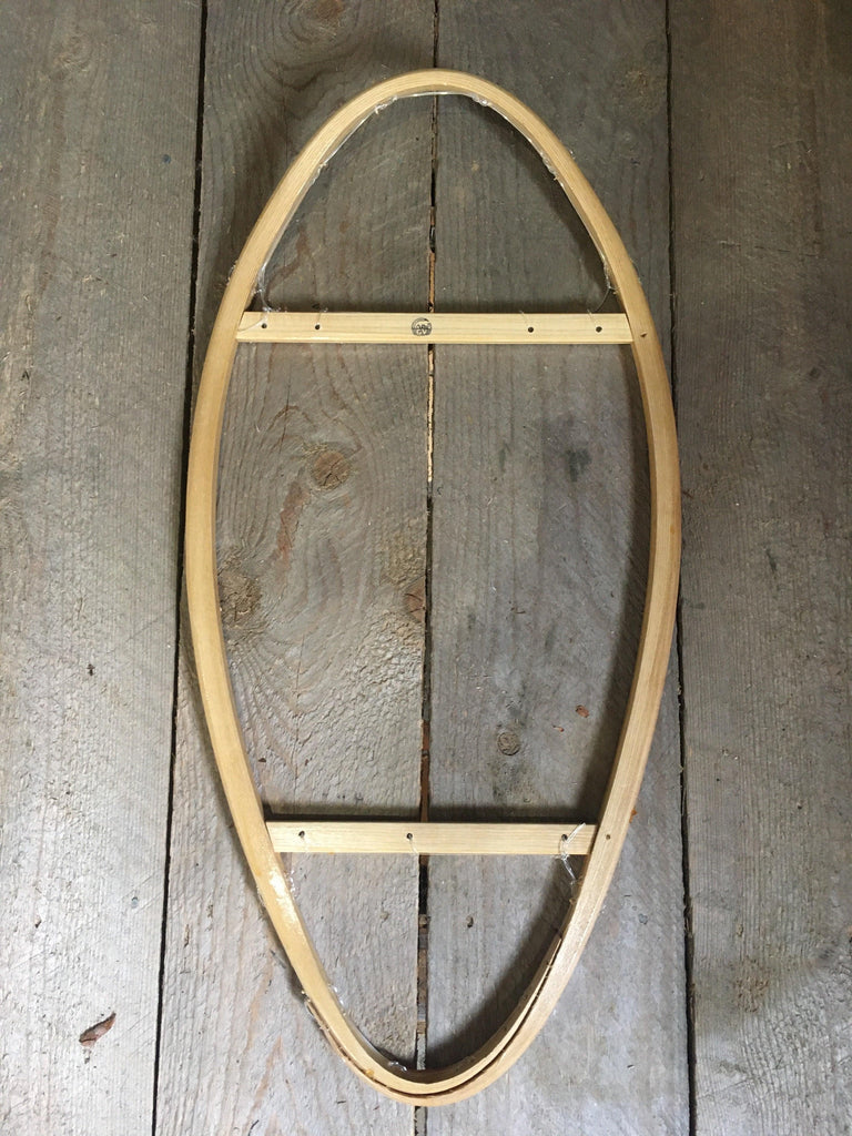 Traditional Snowshoes - DIY Weaving Kit - Bear Paw - 16x30 - Lure of the North Outfitters