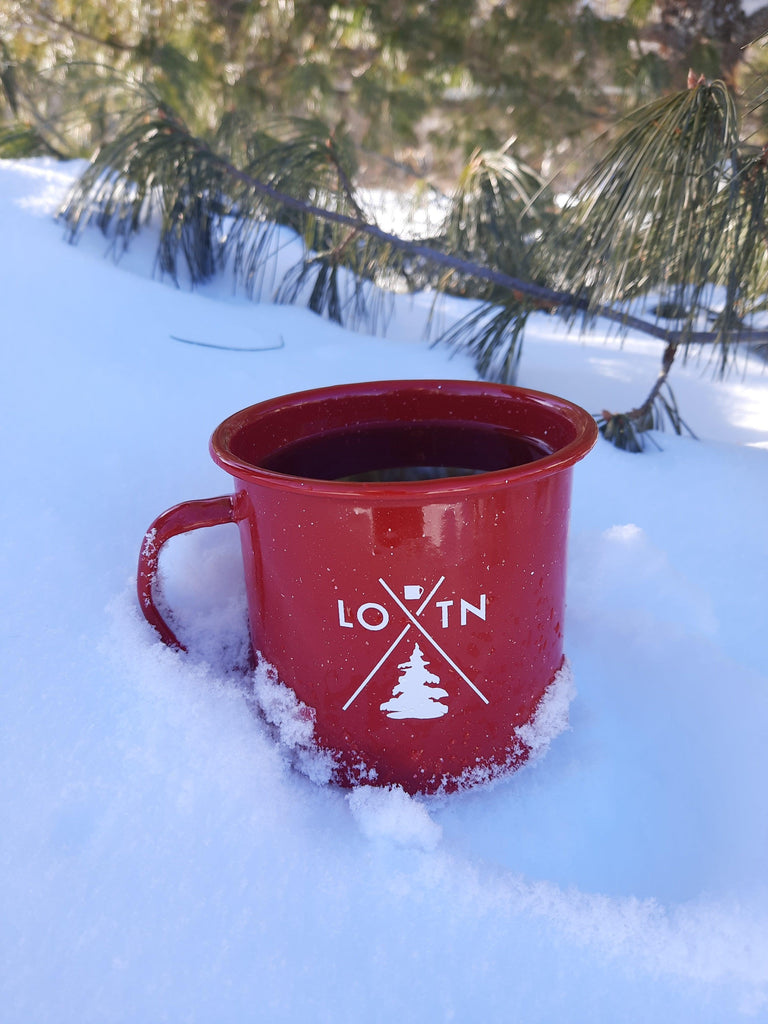 16 oz. LOTN Stainless Steel Mug - Red2 - Lure of the North Outfitters