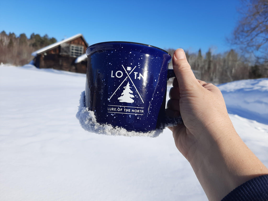 16 oz. LOTN Ceramic Mug- Cobalt Blue3 - Lure of the North Outfitters