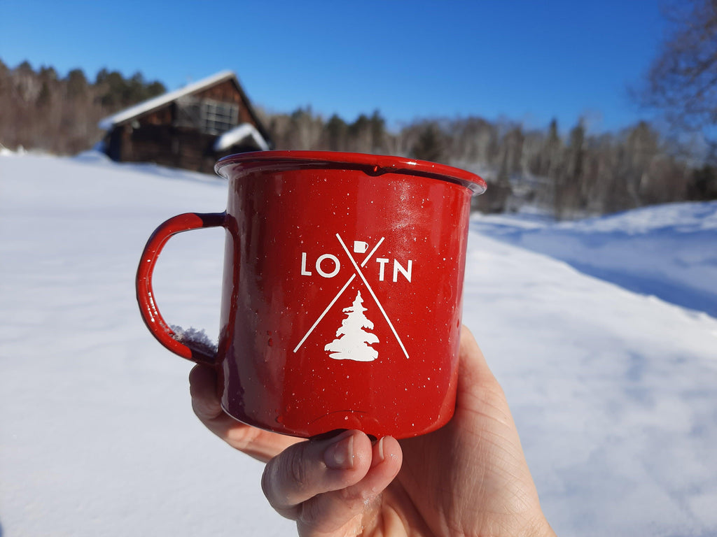16 oz. LOTN Stainless Steel Mug - Red3 - Lure of the North Outfitters