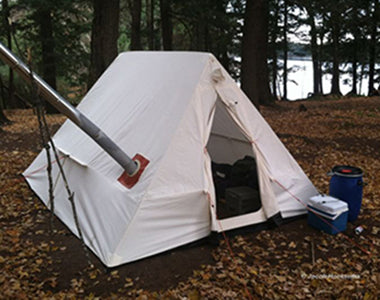 LOTN Outfitters Snowtrekker Tent 9x11.5 Crew Front Door Stove Pipe