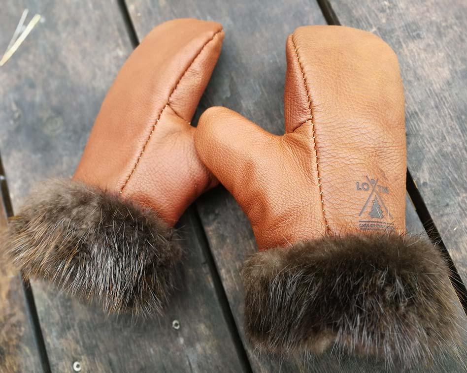 Buckskin Mittens - DIY Kit - Bison and Beaver - Lure of the North Outfitters