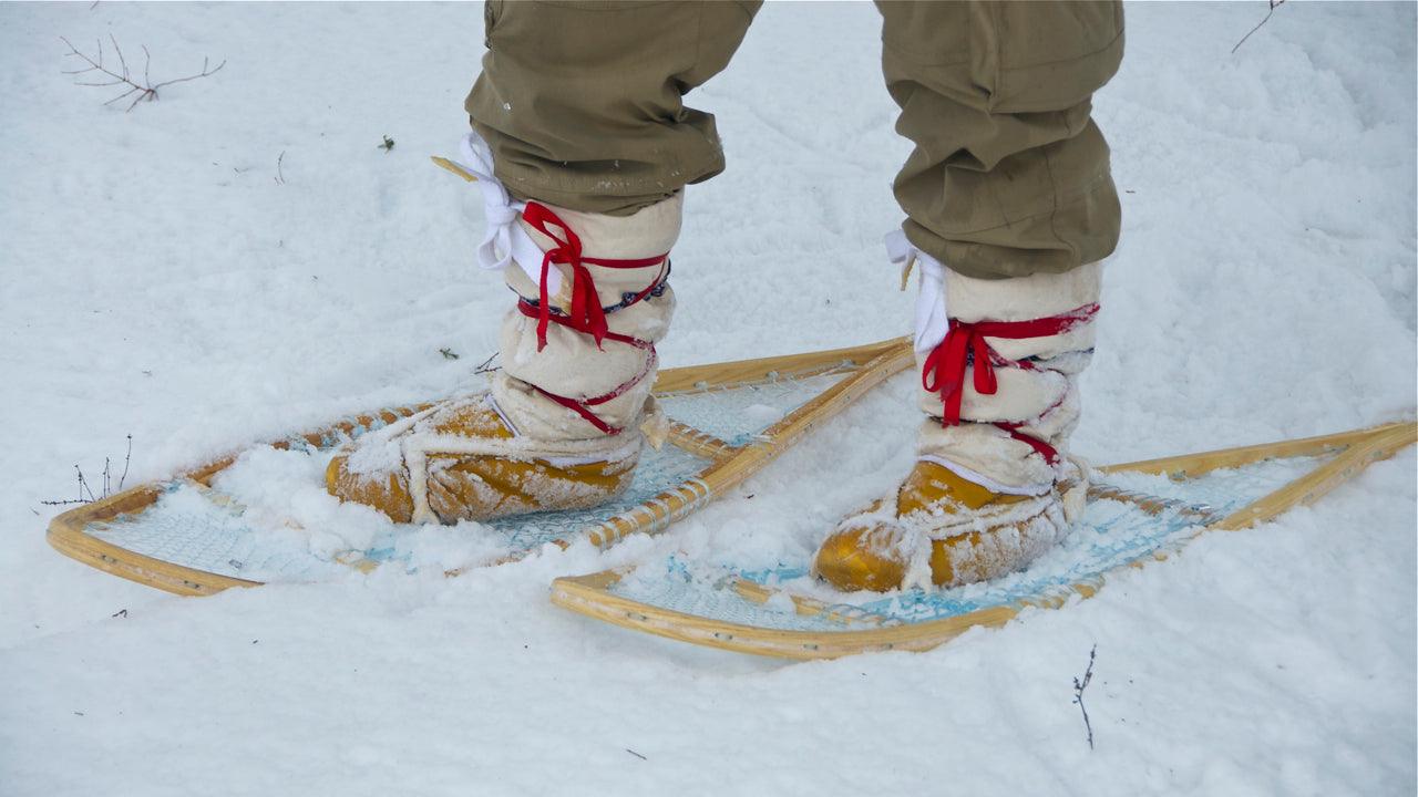 Traditional Snowshoes Bear Paw and Huron1