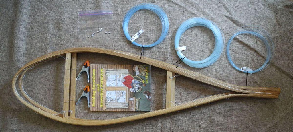 Traditional Snowshoes - DIY Weaving Kit - Huron - Contents - Lure of the North Outfitters