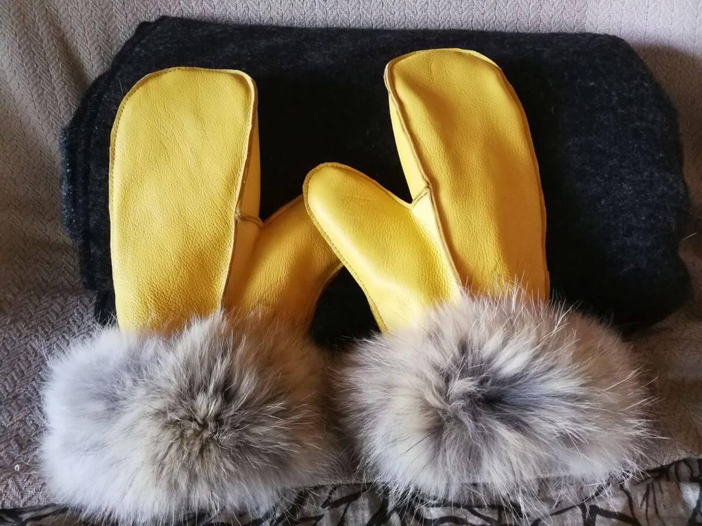 Buckskin Mittens - DIY Kit - Deer and Coyote - Lure of the North Outfitters